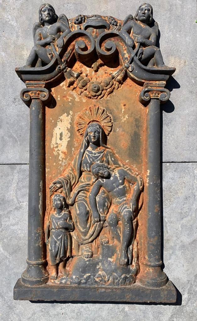 Antieke haardplaat, Ophalen