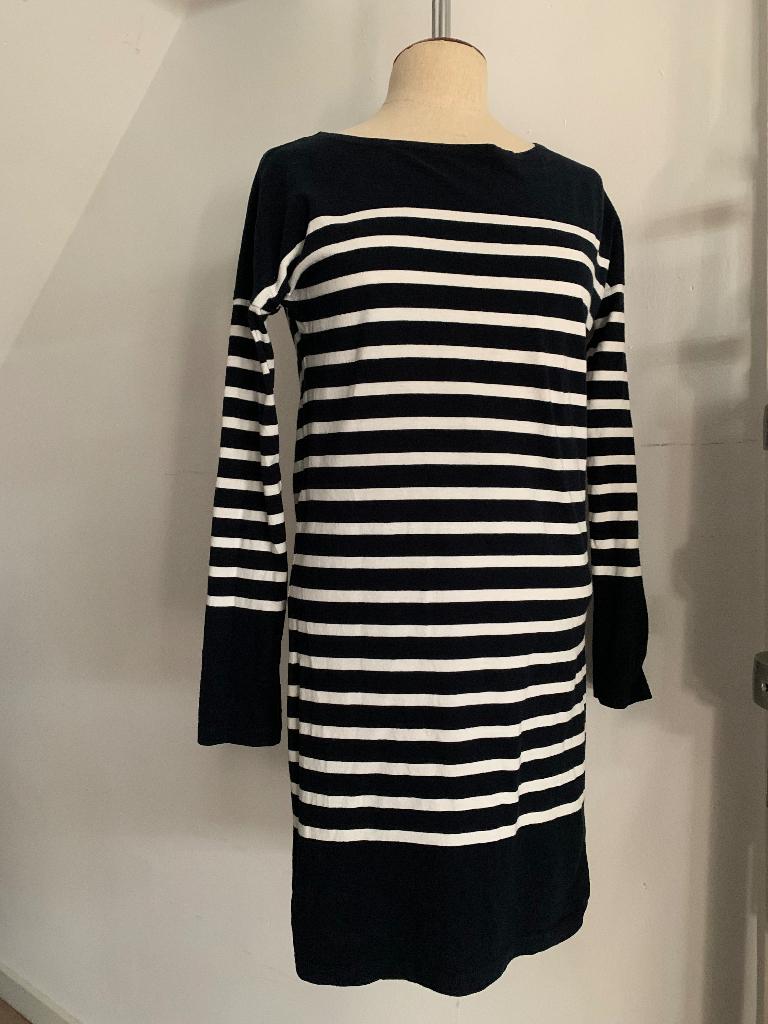 Scotch&Soda jurk lange trui streep dk. blauw wit XS= 36/S, Scotch & Soda, Zo goed als nieuw, Maat 36 (S), Verzenden