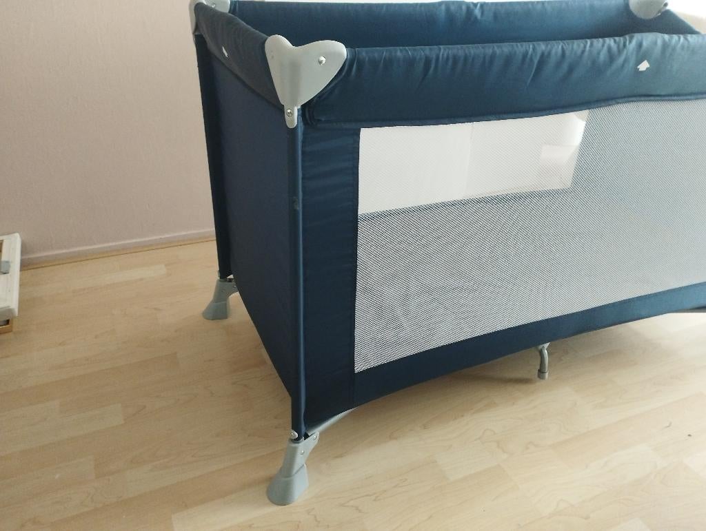 Safety 1st Soft Dreams Navy campingbedje + extra matras, Ophalen, Zo goed als nieuw, Reisbedje