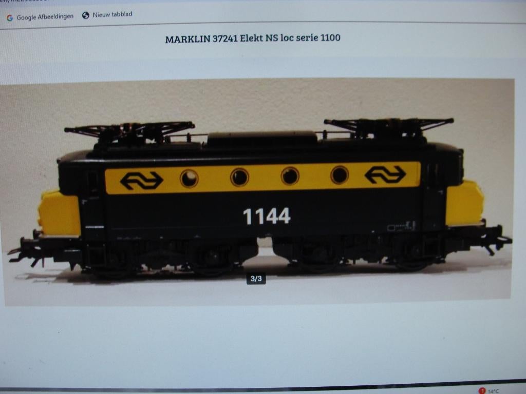 MARKLIN 37241 Elekt NS loc serie 1100, Wisselstroom, Locomotief, Ophalen of Verzenden, Märklin