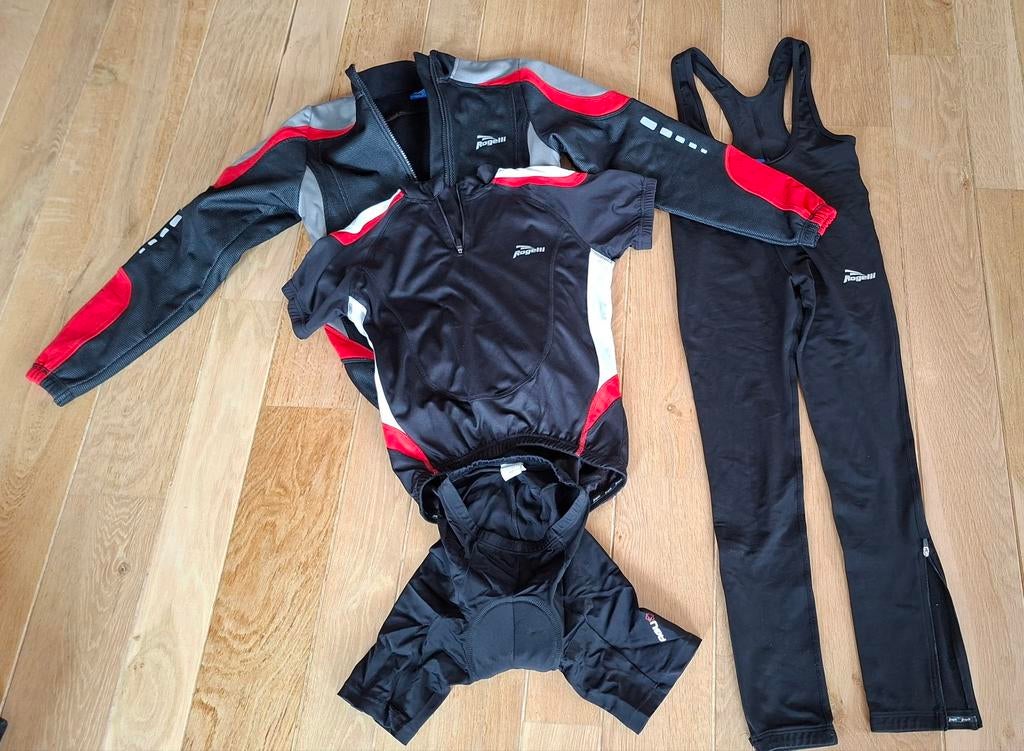 Fietskleding ca. Maat 152- Jas, Shirt, korte en lange broek, Fietsen en Brommers, Fietsaccessoires | Fietskleding, Ophalen, Kinderen