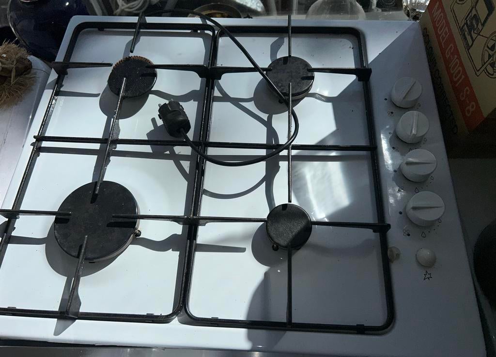 Vrijstaand Gasfornuis met 4 Kookzones, Witgoed en Apparatuur, Fornuizen, Ophalen, Gebruikt, 60 cm of meer, 4 kookzones