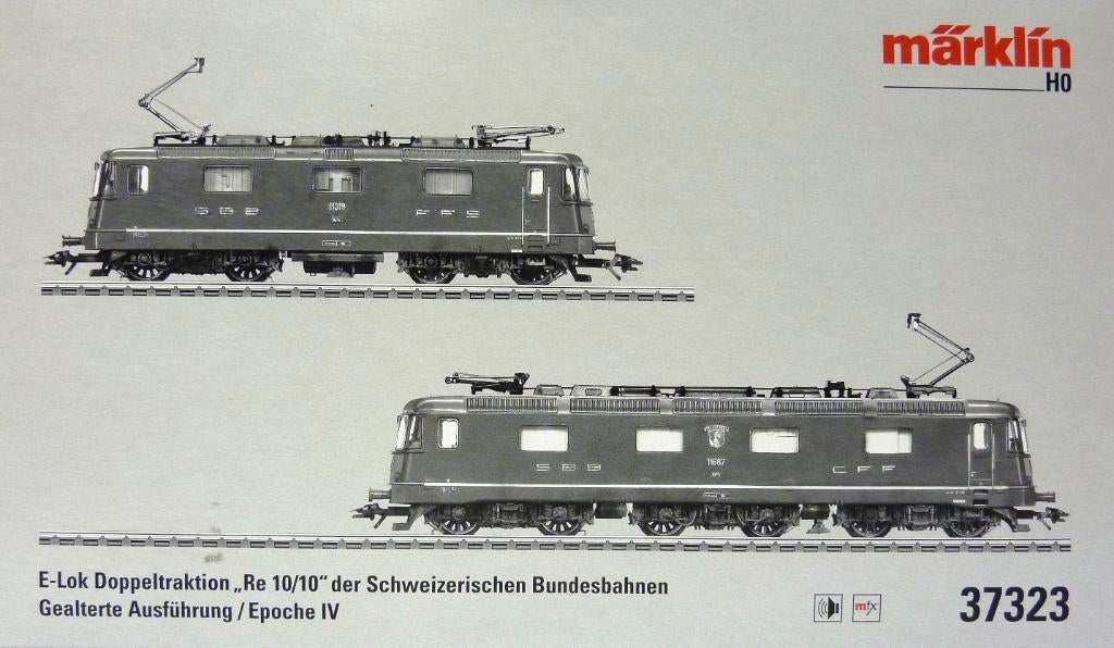 Märklin 37323 (2) Set MFX SOUND ELoks Re 10/10 Vuilgespoten, Wisselstroom, Treinset, Nieuw, Ophalen of Verzenden