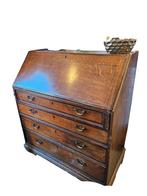 Antiek eiken secretaire / bureau met lades, Ophalen, Gebruikt, Antiek, Klassiek, Onbekend