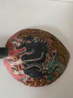 Houten object/wanddecoratie,mytologisch dier ,Bali/indonesie, Ophalen