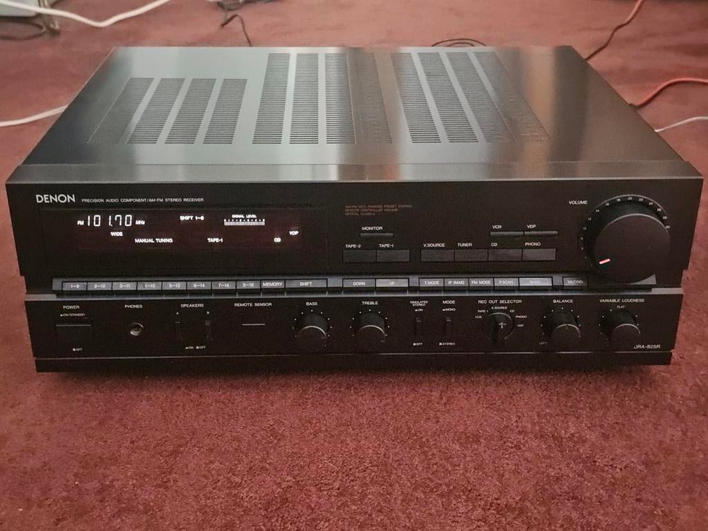 Denon DRA-825 receiver 2x90 watt z.g.a.n., Denon, Ophalen of Verzenden, Zo goed als nieuw, 60 tot 120 watt