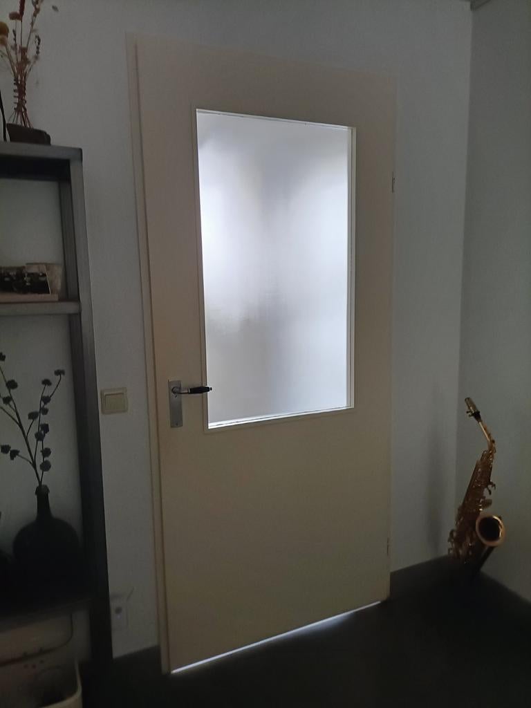 Opdekdeur 207.5 x 93 met ruit, Ophalen, Binnendeur, 200 tot 215 cm