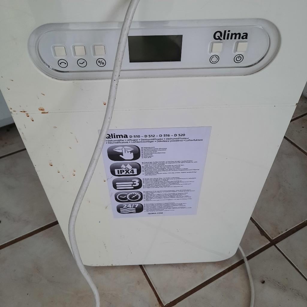 Qlima luchtontvochtiger - defect, Witgoed en Apparatuur, Luchtbehandelingsapparatuur, Ophalen, Luchtontvochter