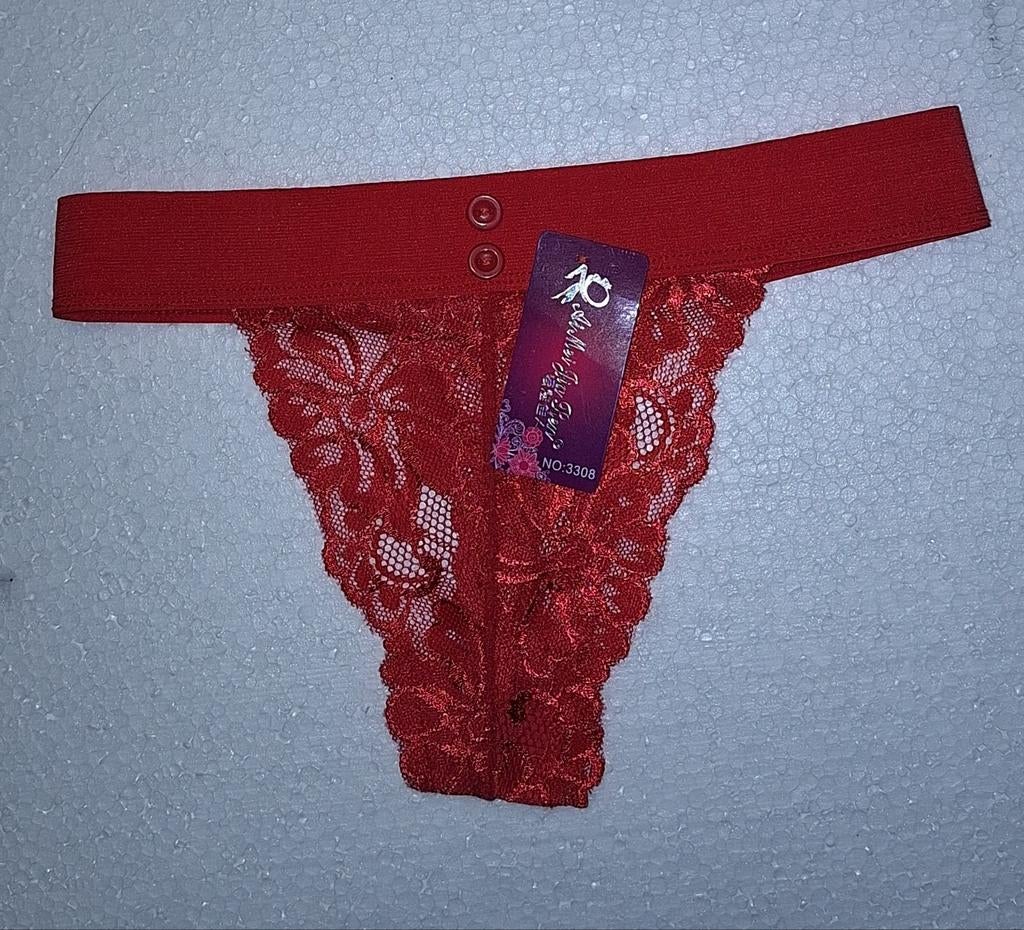 Sexy nieuwe elastische rode string maat S (34/36), Kleding | Dames, Verzenden, Rood, String