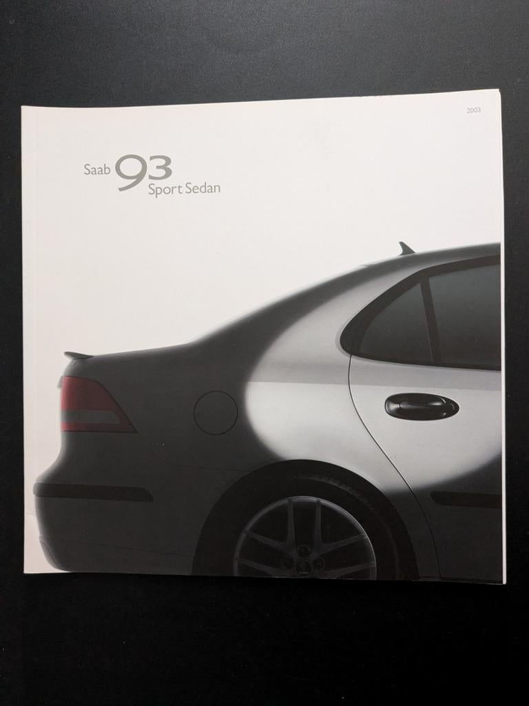 Brochure SAAB 93 Sport Sedan 2003, Boeken, Ophalen of Verzenden, Zo goed als nieuw, Overige merken