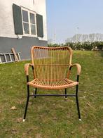 Retro vintage jaren ‘60 Rohe Noordwolde kuipstoel, Ophalen of Verzenden, Zo goed als nieuw, Rotan