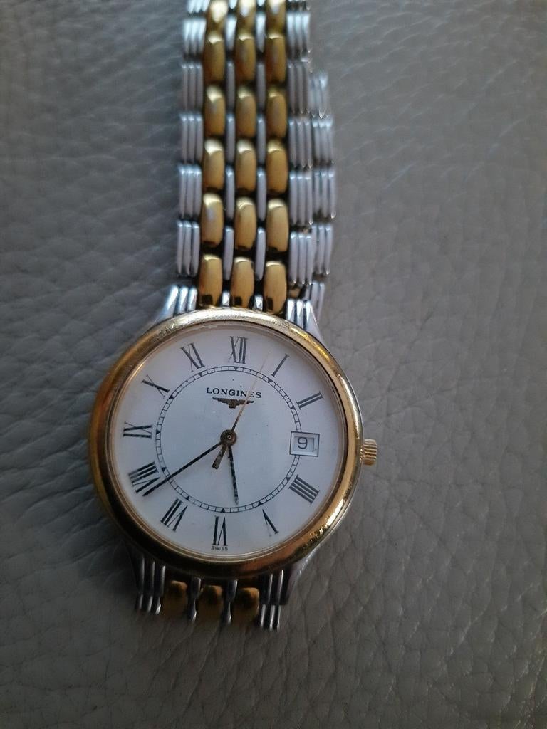 horloge met goudkleurige accenten, Sieraden, Tassen en Uiterlijk, Horloges | Dames, Ophalen of Verzenden, Staal, Overige merken