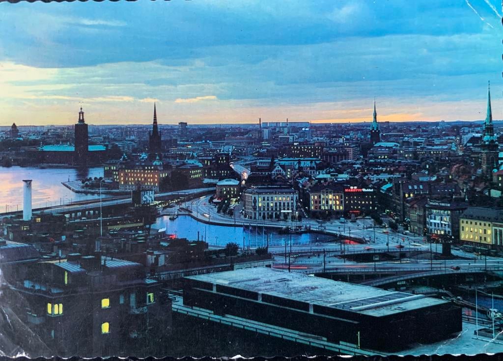 Zweden, Stockholm, Old town., Ophalen of Verzenden, Gelopen, Overig Europa