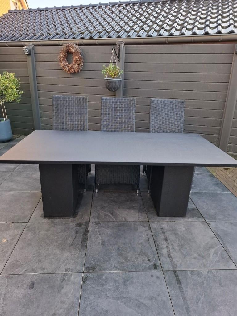 Granieten Tuintafel, Ophalen, Gebruikt, Rechthoekig, Overige materialen