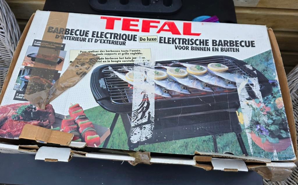 Tefal elektrische barbecue, Tuin en Terras, Elektrische barbecues, Ophalen of Verzenden, Gebruikt, Tefal