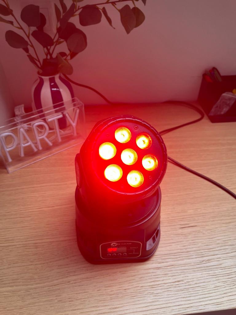 N-Gear Move Wash Light 7 - LED Moving Head, Ophalen of Verzenden, Gebruikt, Licht, Geluidgestuurd