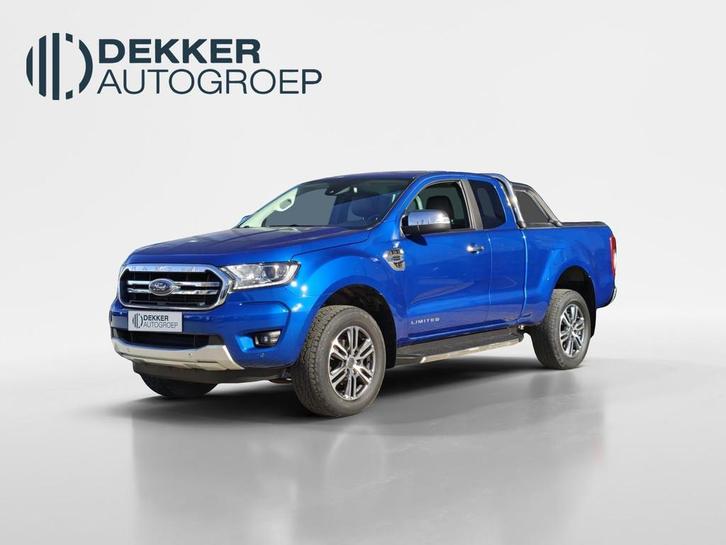 Ford Ranger 2.0 EcoBlue Limited Super Cab | 3.500 kg trekgew, Auto's, Ford, Bedrijf, Te koop, Ranger, 4x4, ABS, Achteruitrijcamera