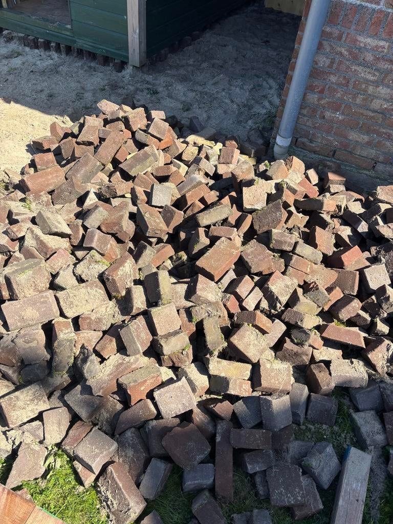 Gebakken klinkers, Tuin en Terras, Tegels en Klinkers, Ophalen, Overige materialen, Gebruikt, Klinkers