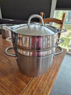 Ikea 5liter pan 365+ kan op inductie met 2 stoommanden, Ophalen of Verzenden, Rvs, Kookpan of Snelkookpan