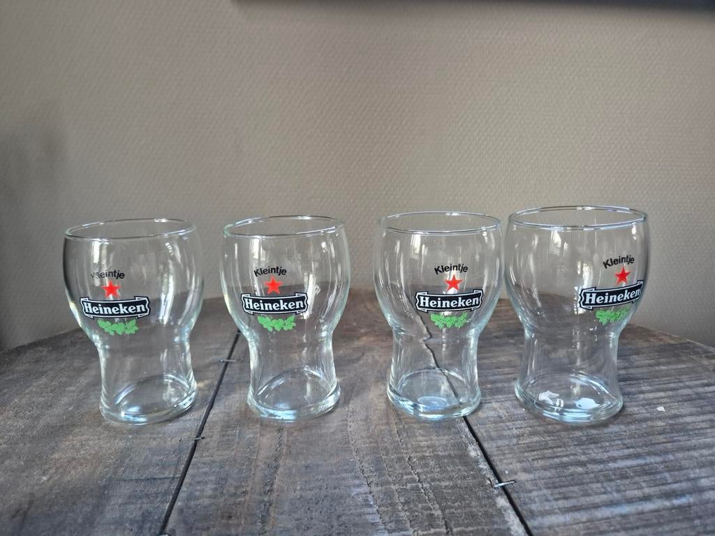 Kleintje heineken bier glas, Ophalen of Verzenden, Glas of Glazen, Heineken