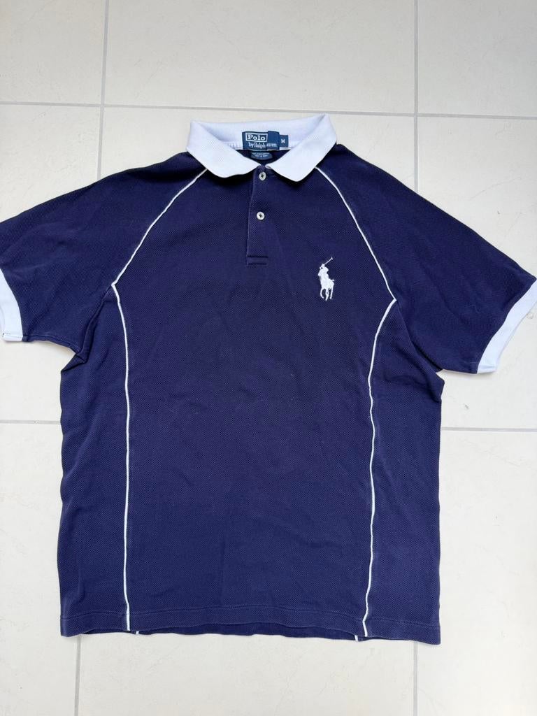 Polo shirt heren Ralph Lauren maat M donkerblauw, Kleding | Heren, Ralph Lauren, Ophalen of Verzenden, Zo goed als nieuw, Maat 48/50 (M)