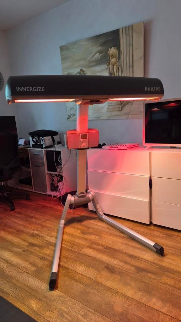 Philips Innergize HB935 - Zonnebank met infrarood, Ophalen, Gebruikt, Zonnebank enkelzijdig, Minder dan 10 lampen