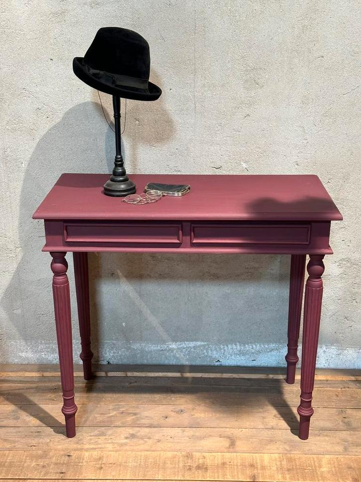 Brocante tafeltje - sidetabletje - basic, Huis en Inrichting, Tafels | Sidetables, Zo goed als nieuw, 25 tot 50 cm, 50 tot 100 cm