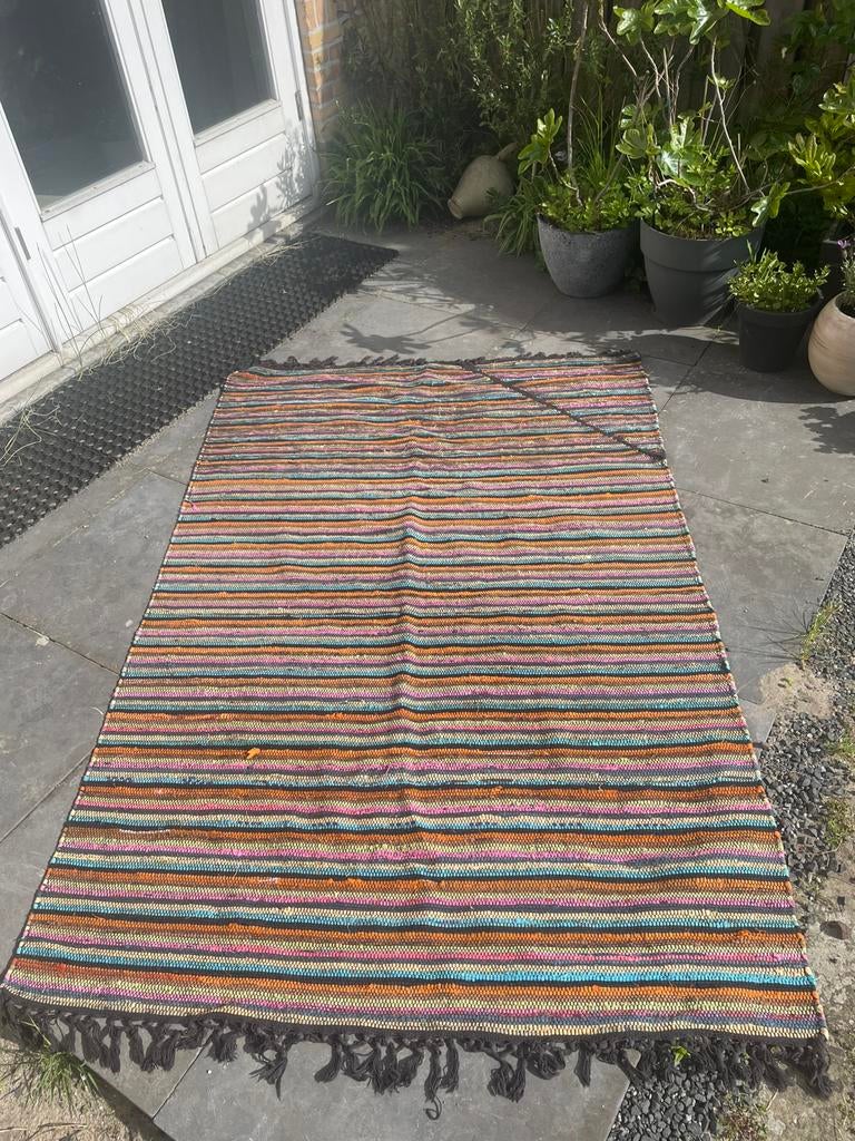 Zweeds voddenkleed 200 x 135 breed, Huis en Inrichting, Stoffering | Tapijten en Kleden, 100 tot 150 cm, 200 cm of meer, Ophalen of Verzenden