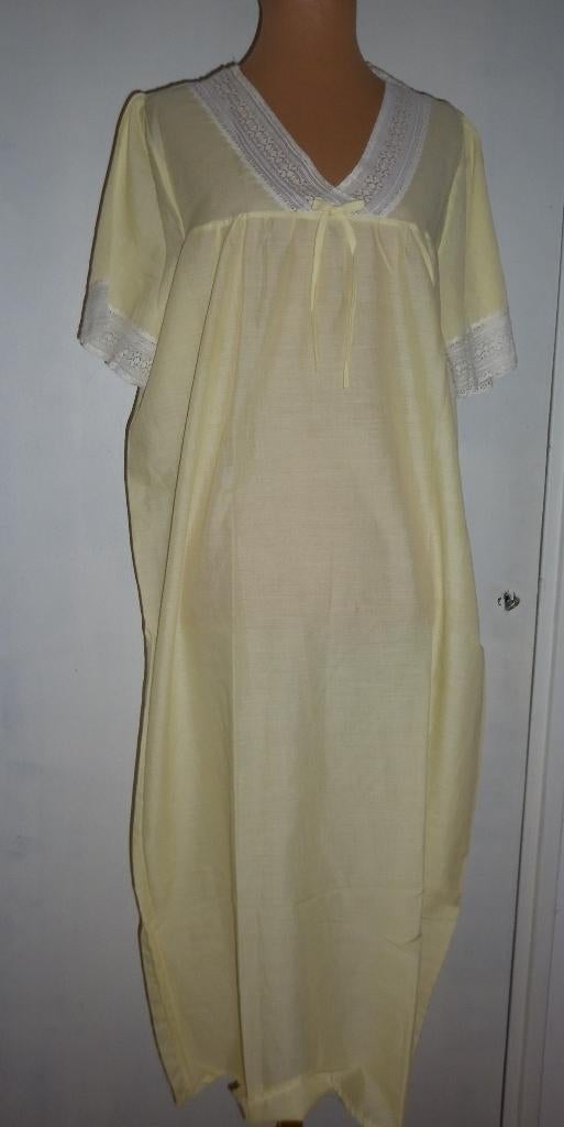 lang nachthemd maat 48, Verzenden, Geel, Nachtkleding