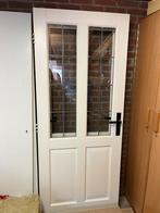 2 Binnendeuren met glas in lood, 201,5x82,5 cm, Ophalen, Gebruikt, 80 tot 100 cm, Binnendeur