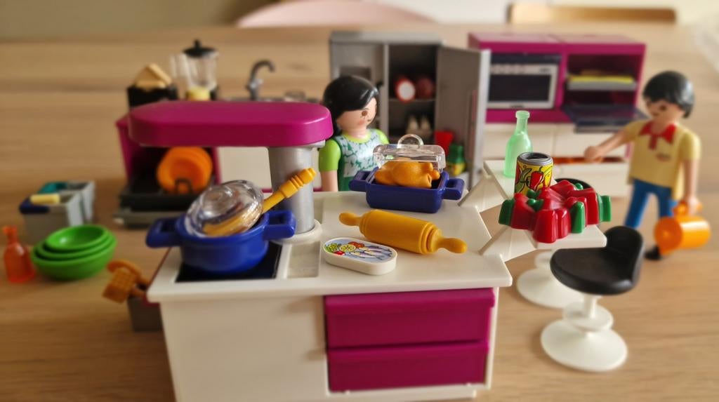 Playmobil keuken met veel details, zgan, Ophalen