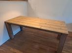 Steigerhouten eettafel - Oerhout - 200x90 cm, Ophalen, Gebruikt, 200 cm of meer, 50 tot 100 cm