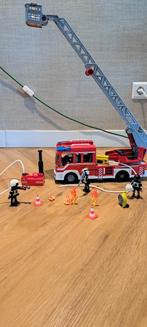 Playmobil brandweerauto met echte waterspuit, Ophalen of Verzenden