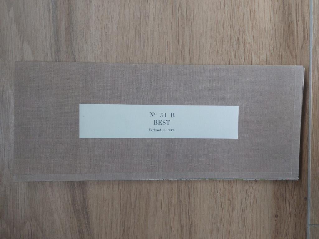 51B Best Liempde Boxtel Vleut ST. Oedenrode Stafkaart 1953, Topografische Dienst Nederland, Ophalen of Verzenden, 1800 tot 2000