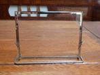 Art deco fotohouder, metaal en glas (1), Ophalen of Verzenden
