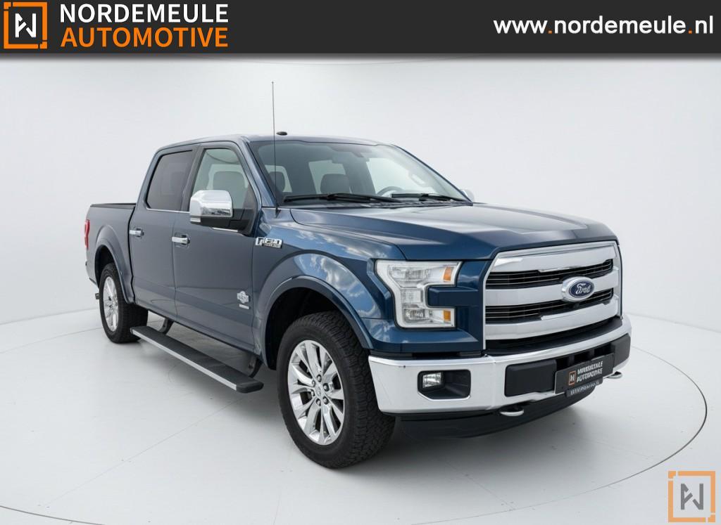 Ford F 150 3.5 V6 ECOBOOST SUPERCREW. TREKHAAK, 4WD, DUBBELE, Auto's, Automaat, 2378 kg, 3500 cc, Blauw