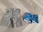 Set Korte Broeken 2x, Maat 116, Kinderen en Baby's, Kinderkleding | Maat 116, Ophalen of Verzenden, Gebruikt, Meisje, Broek