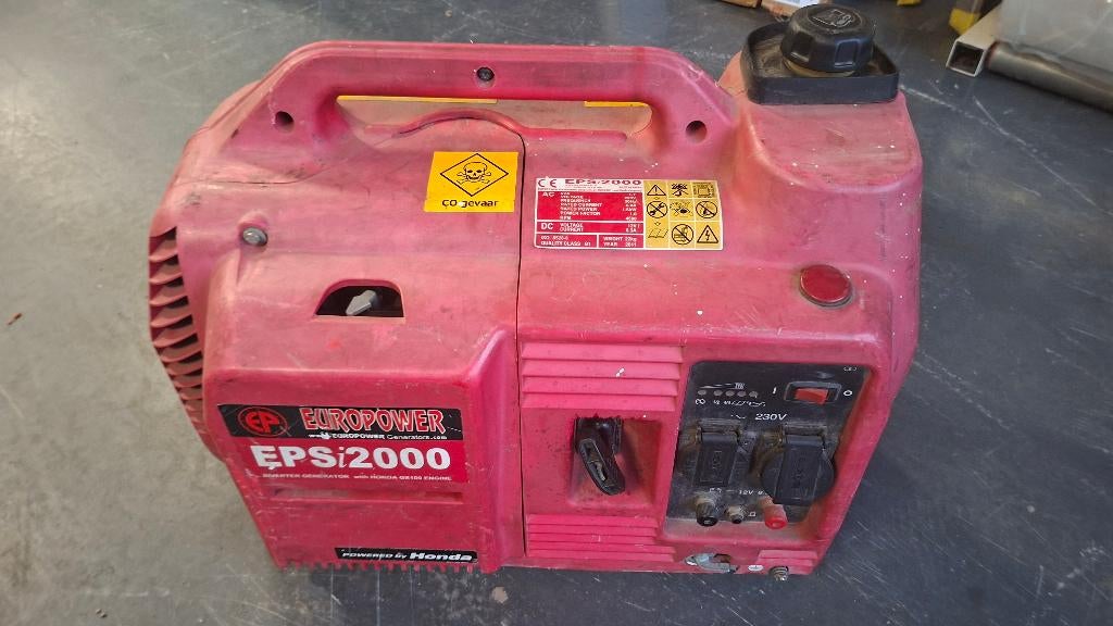 Yanmar EP6000TD + Honda Europower ESP i 2000 aggeregaat, Doe-het-zelf en Verbouw, Aggregaten, Ophalen, Dieselolie, ., Zo goed als nieuw
