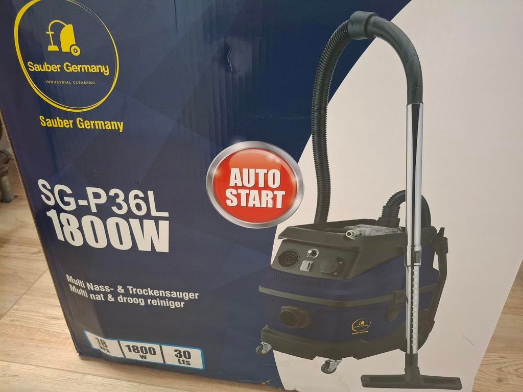 Sauber Germany SG-P36L 1800W Nat- en Droogzuiger, Nieuw, Ophalen of Verzenden, 1600 tot 2000 watt, Waterstofzuiger