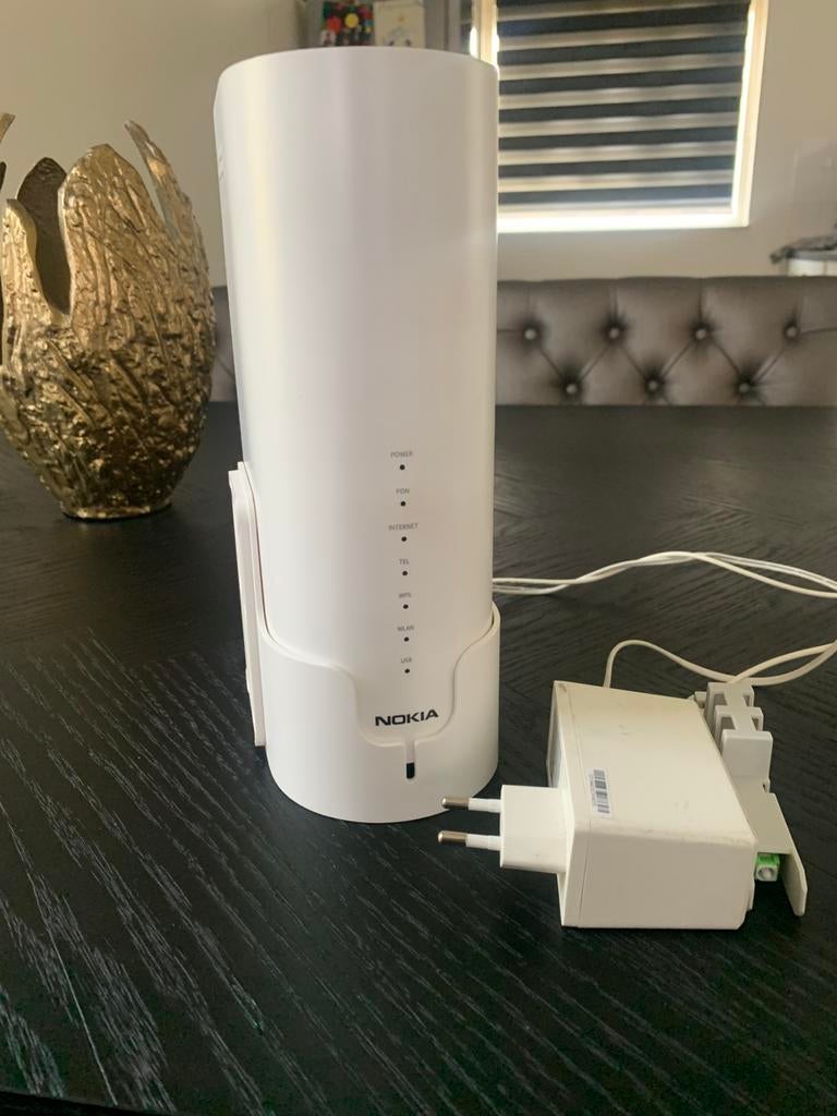 Nokia wifi 6 2426G-B Glasvezel Wifi Modem, Computers en Software, Routers en Modems, Ophalen of Verzenden, Gebruikt, Router met modem