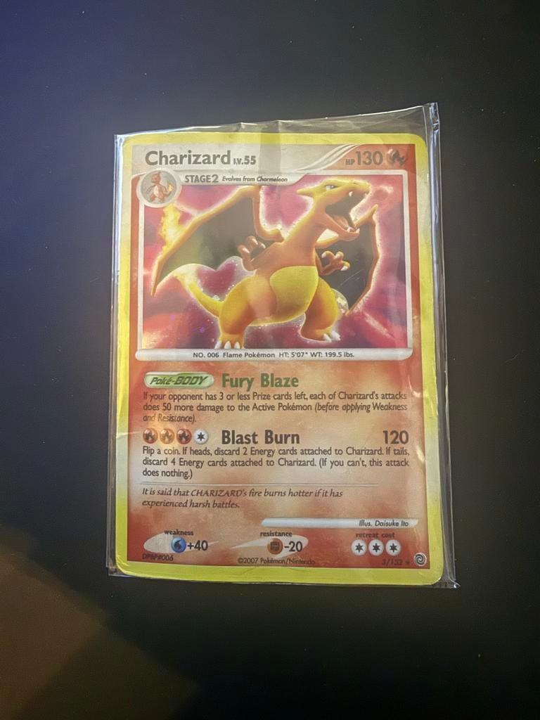 Charizard #3 Pokemon Secret Wonders Kaart, Ophalen of Verzenden, Zo goed als nieuw, Losse kaart, Foil
