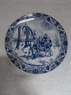 Delfsblauw bord arreslee, Ophalen