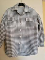 Pied de poule voorjaars jas of vest Italy blauw wit, Ophalen of Verzenden, Zo goed als nieuw, Maat 42/44 (L), Blauw