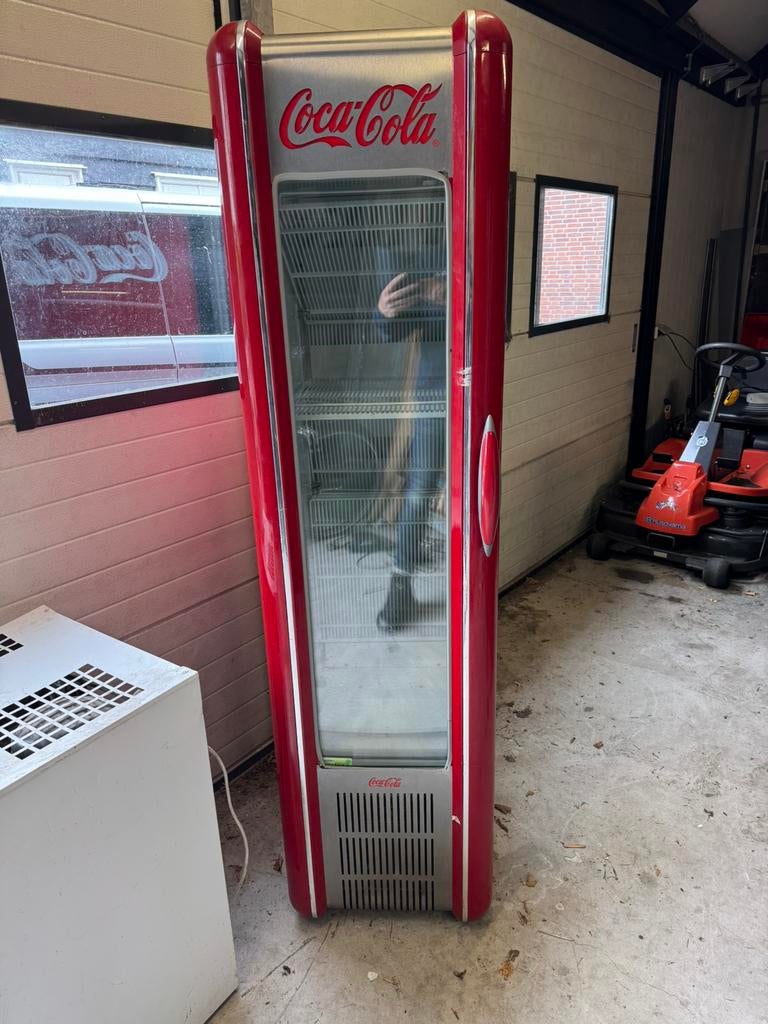 Retro Coca Cola koelkast, Ophalen, Gebruikt, Minder dan 60 cm, 160 cm of meer