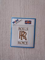 sticker ROLLS ROYCE uitgegeven door Mobil, Verzamelen, Ophalen of Verzenden, Zo goed als nieuw, Auto of Motor