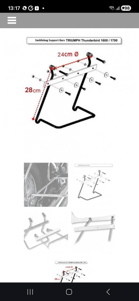 Beugels/ zadeltassen houders  gezocht, Motoren, Ophalen of Verzenden