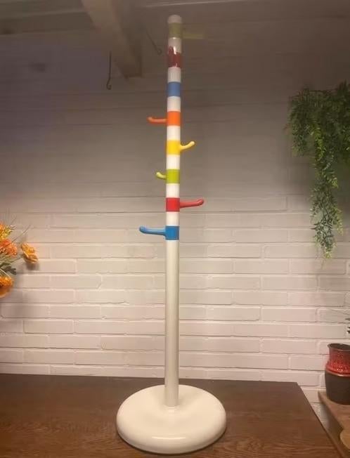 Vintage IKEA Kapstok, Krokig, kleurrijk, Kunststof, 100 tot 150 cm, Ophalen of Verzenden, Zo goed als nieuw