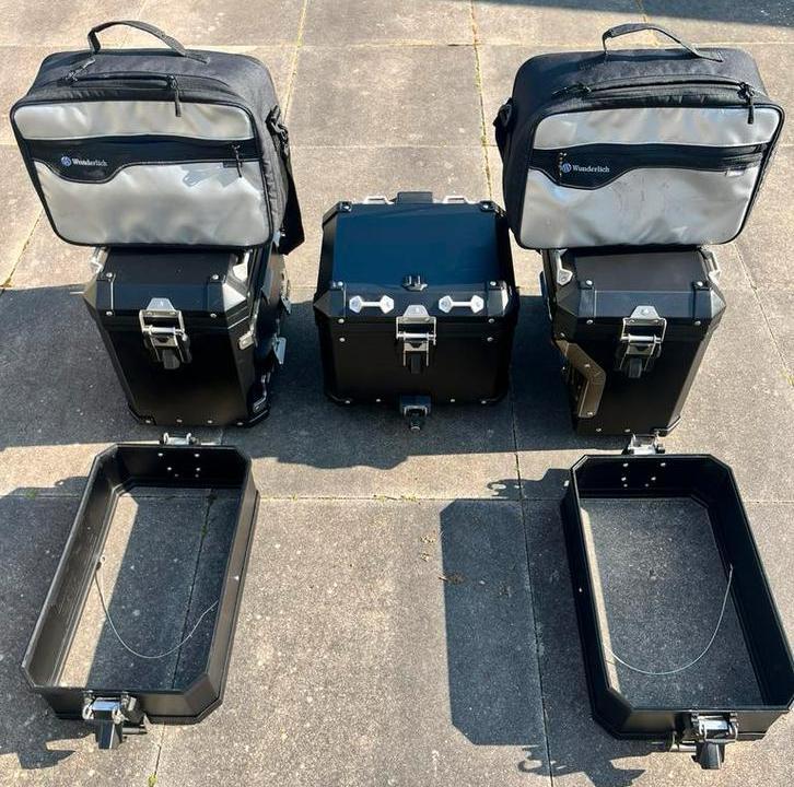 Koffer set ZWART Aluminium BMW GS GSA, Motoren, Accessoires | Koffers en Tassen, Gebruikt, Ophalen