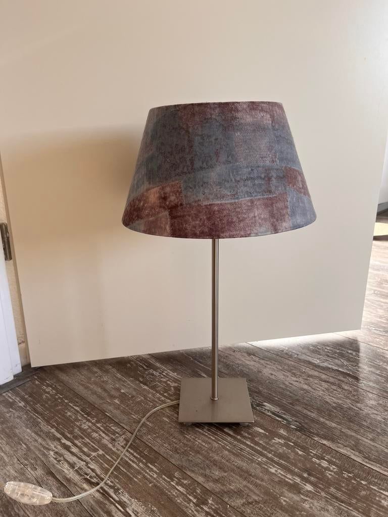 Schemerlamp, Ophalen, Blauw, Rond, Zo goed als nieuw