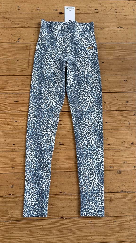 NIEUW Deblon legging blauwe cheeta print maat XS, Blauw, Overige typen, Nieuw, Ophalen of Verzenden